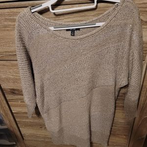 Apt 9, sparkling nude sweater, size medium